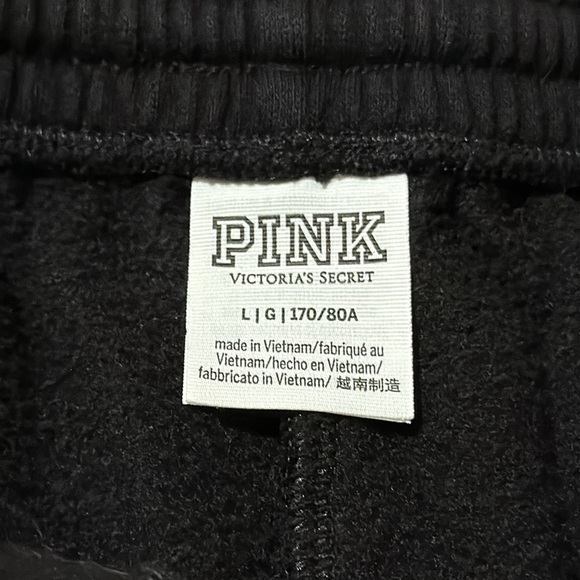 Pink By Victoria Secret Black Wide Leg Jogger - Picture 4 of 5